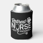 おもしろい退職したナース冗談の看護 缶クーラー (缶正面)