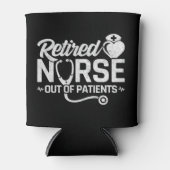 おもしろい退職したナース冗談の看護 缶クーラー (正面)