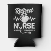 おもしろい退職したナース冗談の看護 缶クーラー (正面)