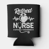 おもしろい退職したナース冗談の看護 缶クーラー (裏面)