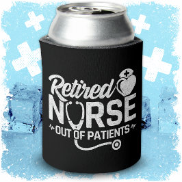おもしろい退職したナース冗談の看護 缶クーラー