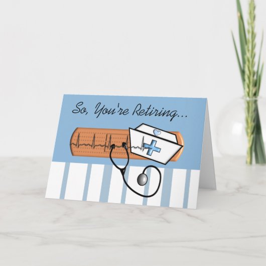 おもしろい退職したナース カード (正面)