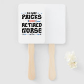 おもしろい退職したナース – 介護退職パーティーGag ハンドファン (正面&裏面)