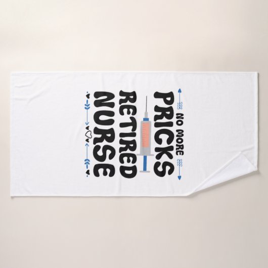 おもしろい退職したナース – 介護退職パーティーGag バスタオル (バスタオル)