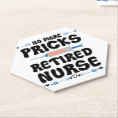 おもしろい退職したナース – 介護退職パーティーGag ペーパーコースター (アングル)