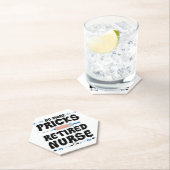 おもしろい退職したナース – 介護退職パーティーGag ペーパーコースター (インサイチュ)