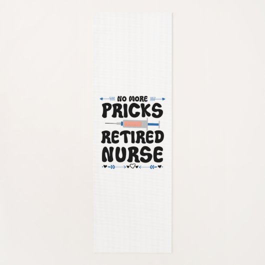 おもしろい退職したナース – 介護退職パーティーGag ヨガマット (正面)