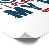 おもしろい退職したバイクもしくは自転車に乗る人退職計画マイバイク ポスター (角)