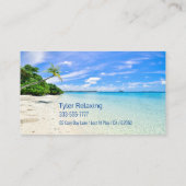 おもしろい退職したビーチ&パームスプロフェッショナルギャグVs2 名刺 (裏面)