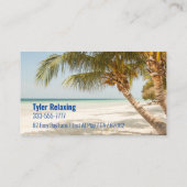 おもしろい退職したビーチ・パーム、Professiongag 名刺 (裏面)