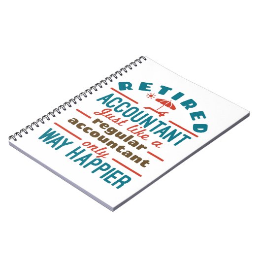 おもしろい退職した会計士の方法 ノートブック (左側)