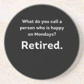 おもしろい退職した定義happy コースター (正面)