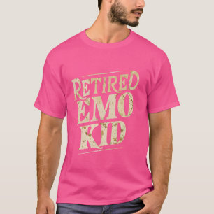 おもしろい退職したEmo Kid悲しい音楽ユーモア退職した Tシャツ