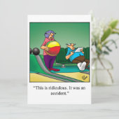 おもしろい退職パーティの招待状「斑点」 招待状 (スタンド正面)