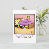 おもしろい退職パーティの招待状「斑点」 招待状 (スタンド正面)