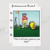 おもしろい退職パーティの招待状「斑点」 招待状 (正面/裏面)