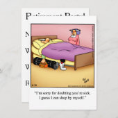 おもしろい退職パーティの招待状「斑点」 招待状 (正面/裏面)