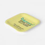 おもしろい退職引用文パーソナライズされた ペーパープレート (傾斜あり)