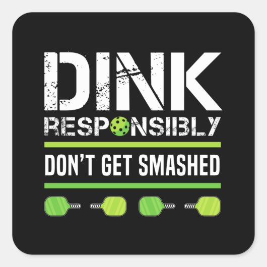 おもしろい退職漬物用ギフトディンク スクエアシール (正面)