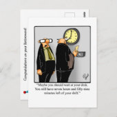 おもしろい退職用ユーモアポストカード「斑点」 ポストカード (正面/裏面)