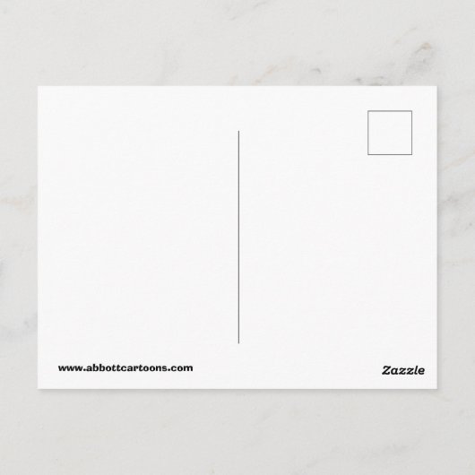 おもしろい退職用ユーモアポストカード「斑点」 ポストカード (裏面)