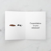 おもしろい退職祝いカード カード (内部)