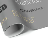 おもしろい退職者ギフトラップ ラッピングペーパー (ロールコーナー)