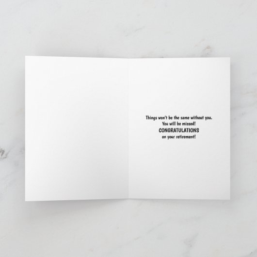 おもしろい退職金 カード (内部)