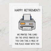 おもしろい退職金 シーズンカード (正面/裏面)