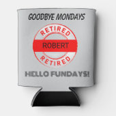 おもしろい退職金 缶クーラー (正面)