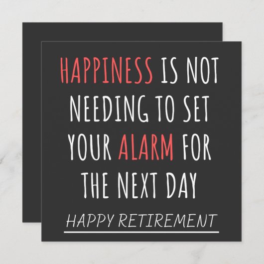 おもしろい退職 招待状 (正面/裏面)