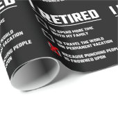 おもしろい退職 – 私は退職した- Happy Retiment ラッピングペーパー (ロールコーナー)