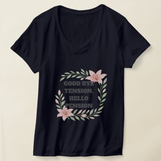 「おもしろい退職Tシャツ Tシャツ (レイダウン)