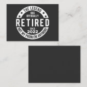 おもしろい退退職した職,消退職した防士,再選 名刺 (正面/裏面)