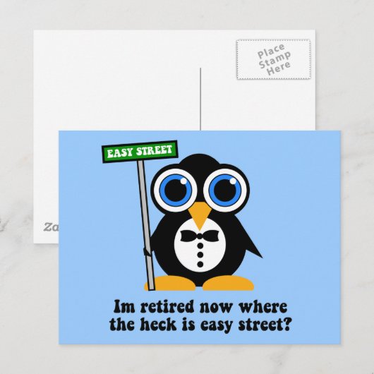 おもしろい退 ポストカード (正面/裏面)