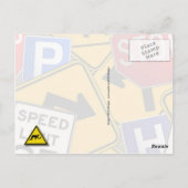 おもしろい通りシンボルや象徴 ポストカード (裏面)