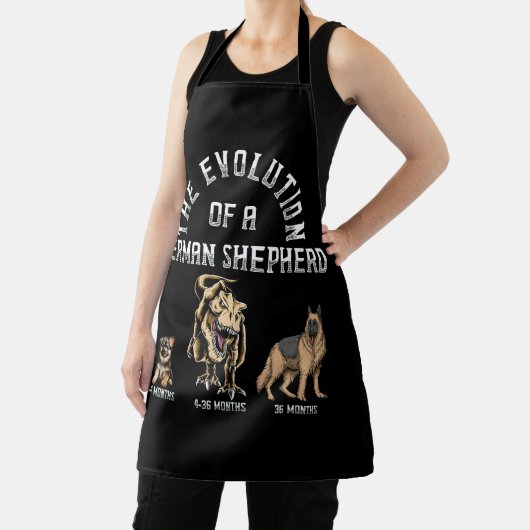 おもしろい進化ドイツの羊飼い恐竜の愛犬 エプロン (インサイチュ)