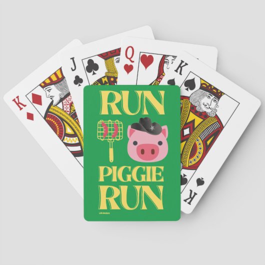 おもしろい遊のカー走ド「PIGGIE」 トランプ (裏面)