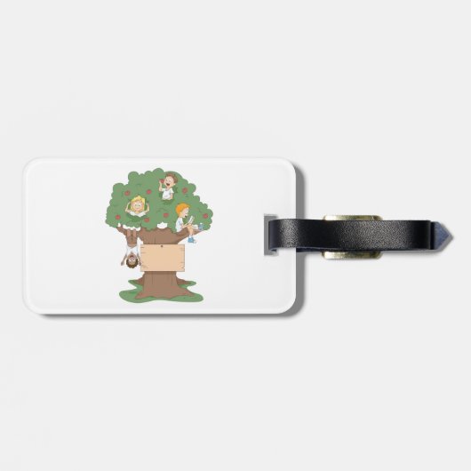 おもしろい遊のApple Tree内 ラゲッジタグ (裏面横)