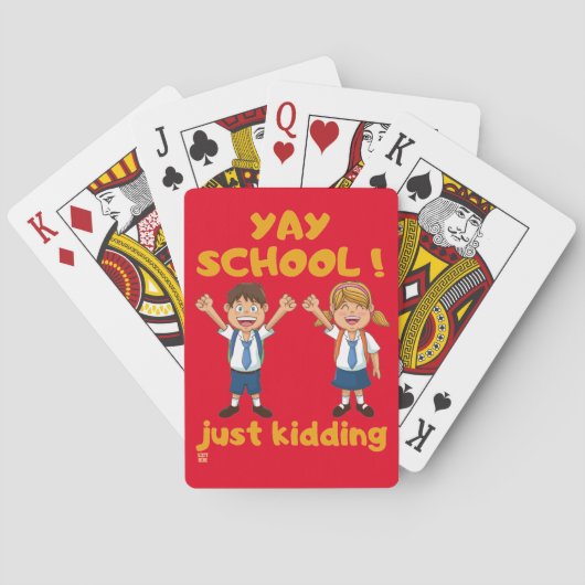 おもしろい遊カード「YAY SCHOOL」 トランプ (裏面)