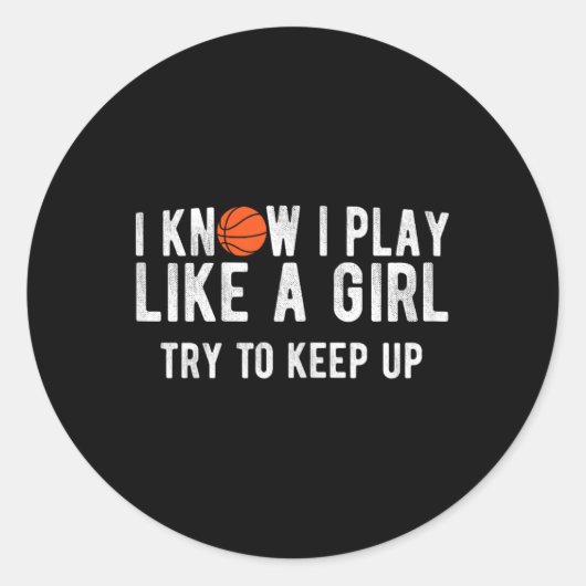 おもしろい遊バスケットボール ラウンドシール (正面)