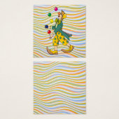 おもしろい遊ピエロのカラフル球 (正面&裏面)