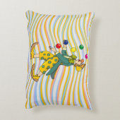 おもしろい遊ピエロのカラフル球 アクセントクッション (裏面(縦))