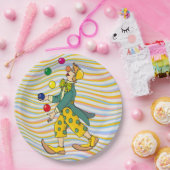 おもしろい遊ピエロのカラフル球 ペーパープレート (パーティー)