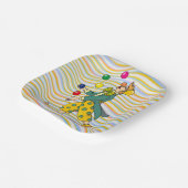 おもしろい遊ピエロのカラフル球 ペーパープレート (傾斜あり)