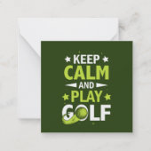 おもしろい遊保2000年ゴルフアッド文字スポーツ ノートカード (正面)