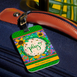 おもしろい遊名フローラ（昆虫）マルハナバチ ラゲッジタグ