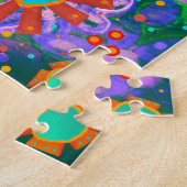 おもしろい遊(昆虫)マルハナバチの花かわいいインスピレーション ジグソーパズル (側面)