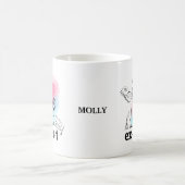 おもしろい遊Cat on Wordsエクスポート名 コーヒーマグカップ (中央)