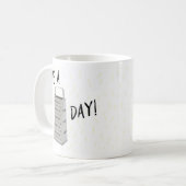 "おもしろい過して下さい火格子日を!" しゃれのプリント|| NPIを襲って下さい コーヒーマグカップ (正面左)